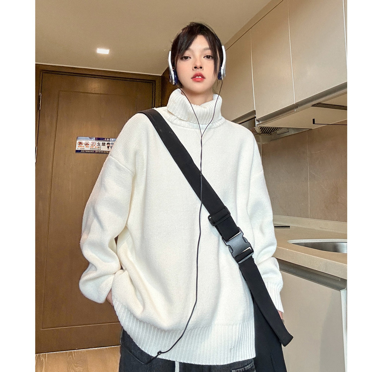Men's Vintage Long Sleeve Turtleneck
