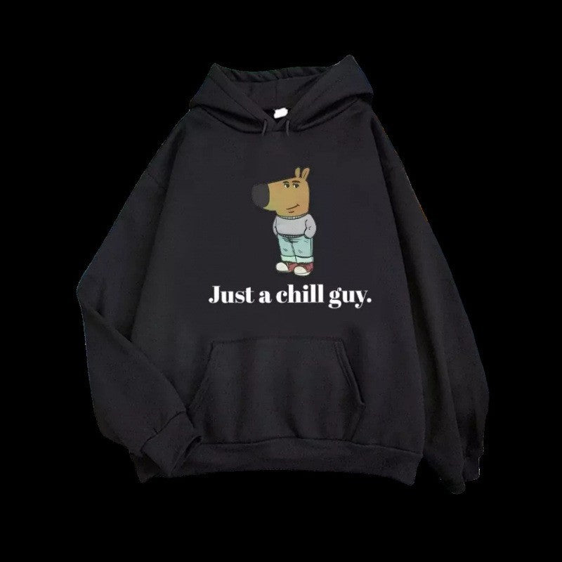 I'm Just A Chill Guy Funny Dog Cartoon Hoodie
